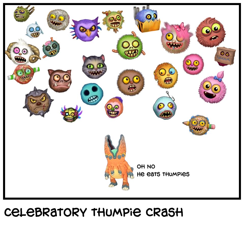 Celebratory thumpie crash