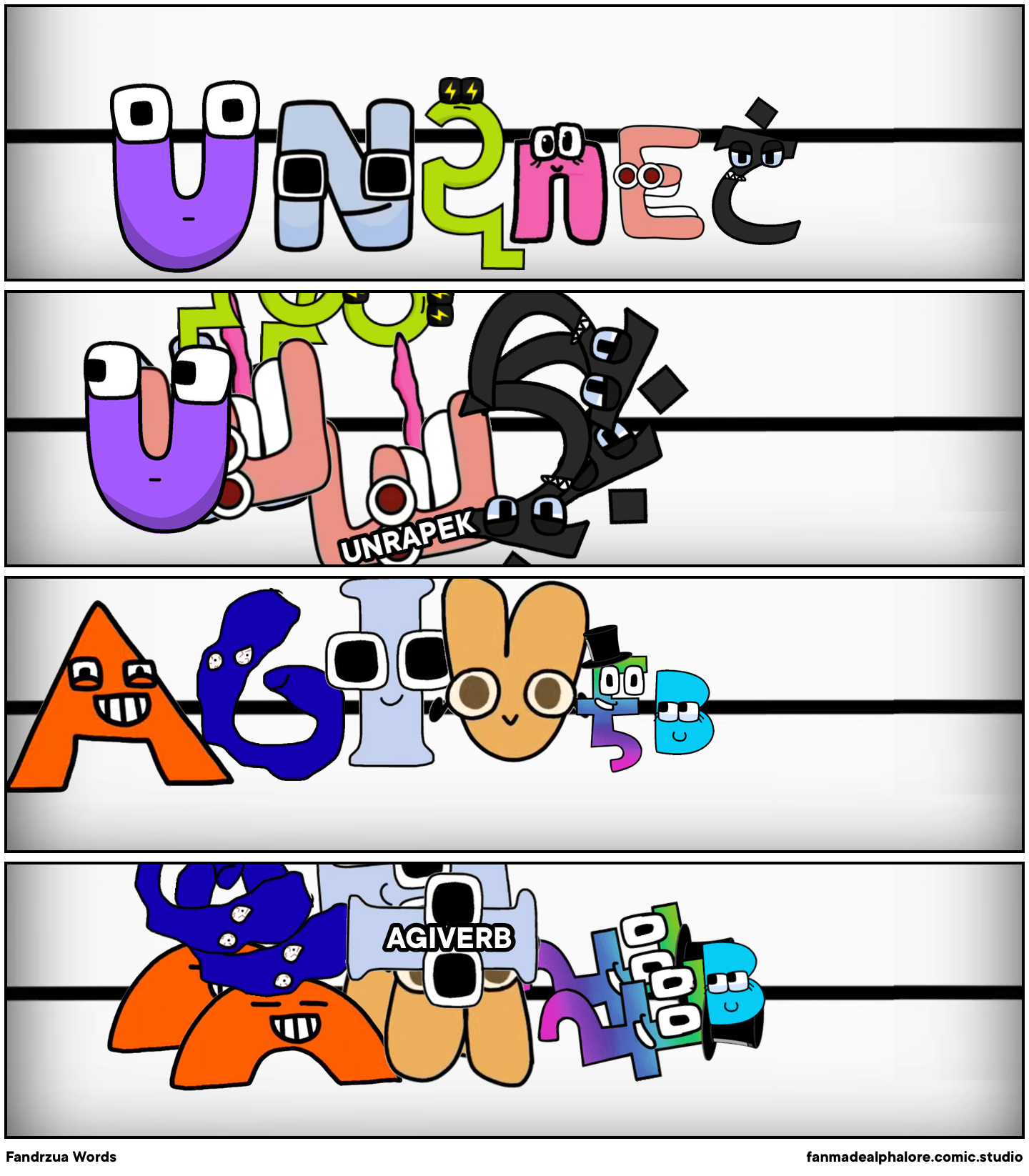 Ukrainian alphabet lore A-PE - Comic Studio