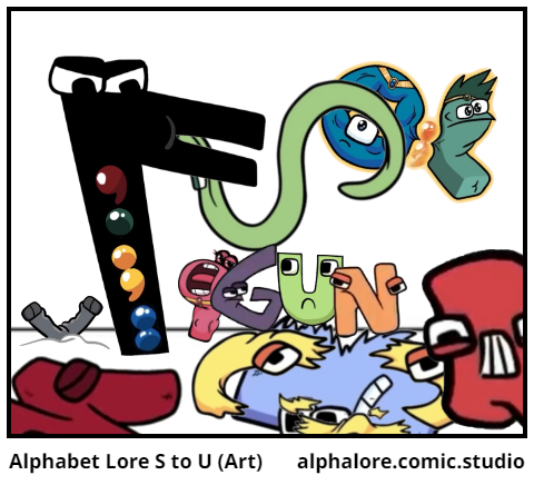 Alphabet Lore S to U (Art)