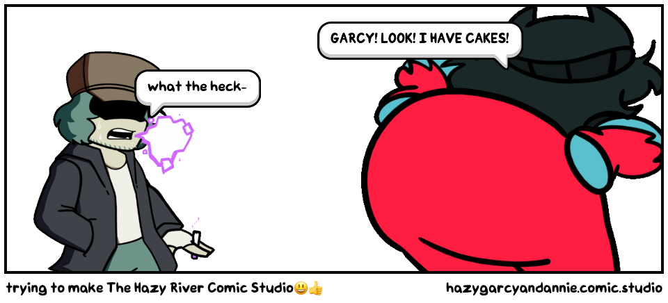 trying to make The Hazy River Comic Studio😃👍