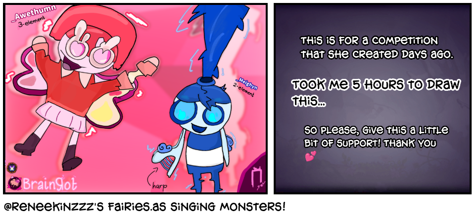 @reneekinzzz's fairies.as singing monsters!