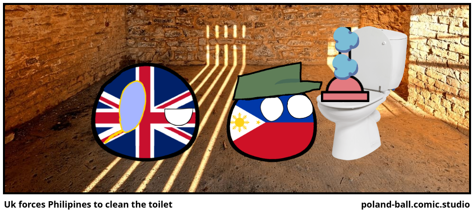 Uk forces Philipines to clean the toilet
