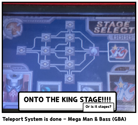 Teleport System is done - Mega Man & Bass (GBA)
