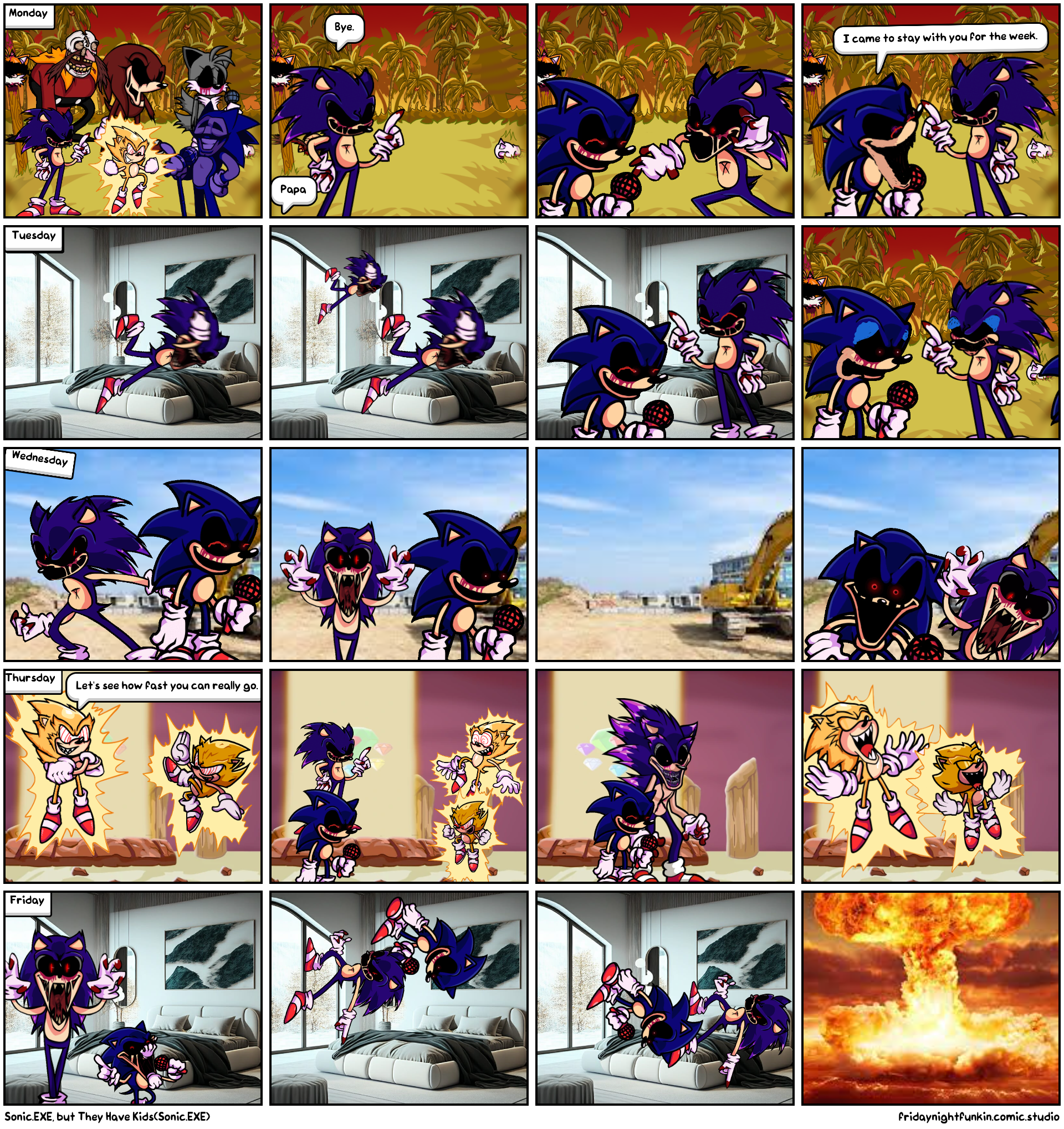 2 Songs but Sonic.EXE took the spot of Xenophanes - Comic Studio