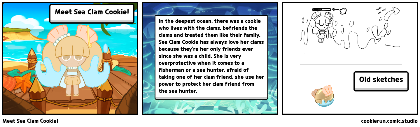 Meet Sea Clam Cookie!