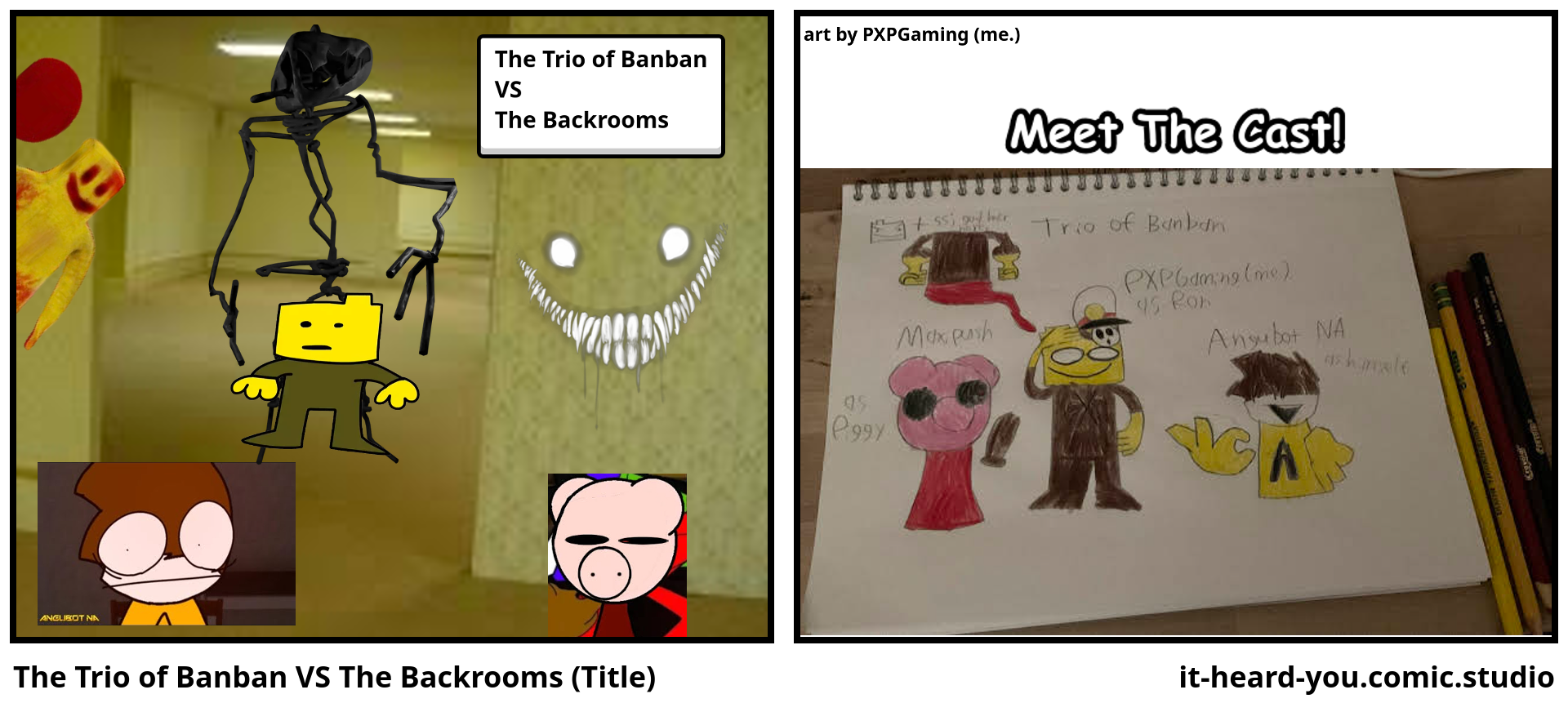 The Trio of Banban VS The Backrooms (Title)