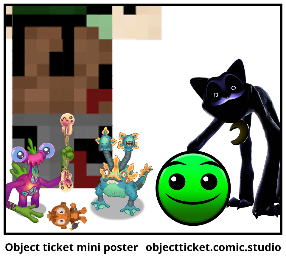 Object ticket mini poster