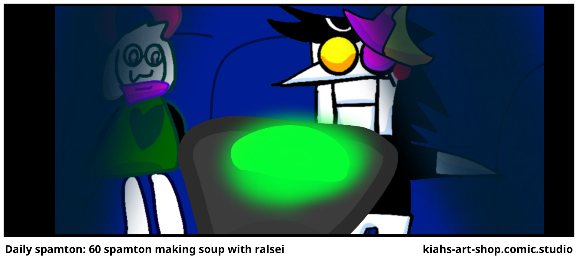 Daily spamton: 60 spamton making soup with ralsei