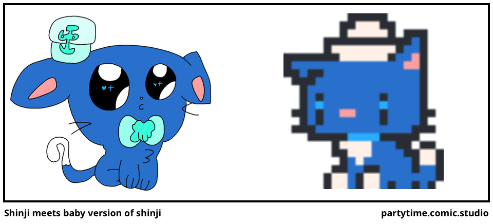 Shinji meets baby version of shinji