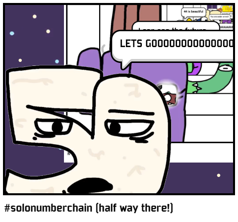 #solonumberchain (half way there!)