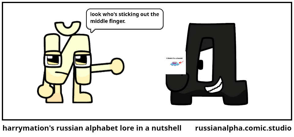 harrymation's russian alphabet lore in a nutshell - Comic Studio