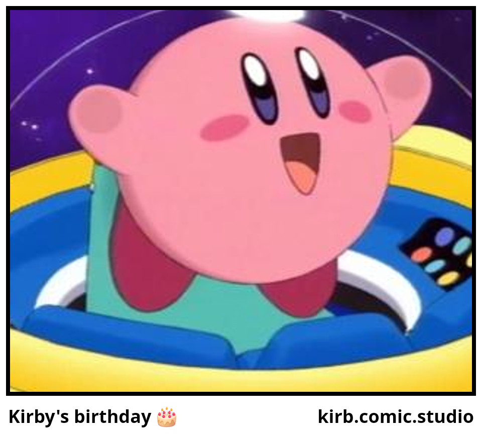 Kirby's birthday 🎂 