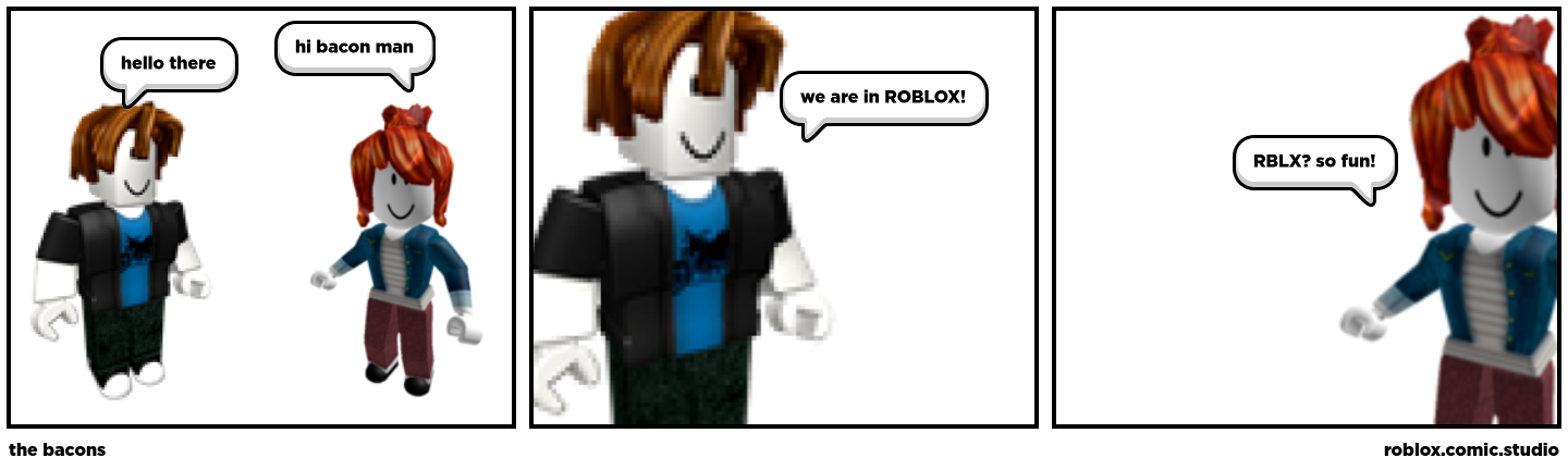 Bacon 😳👍  Roblox animation, Roblox, Tomtord comic