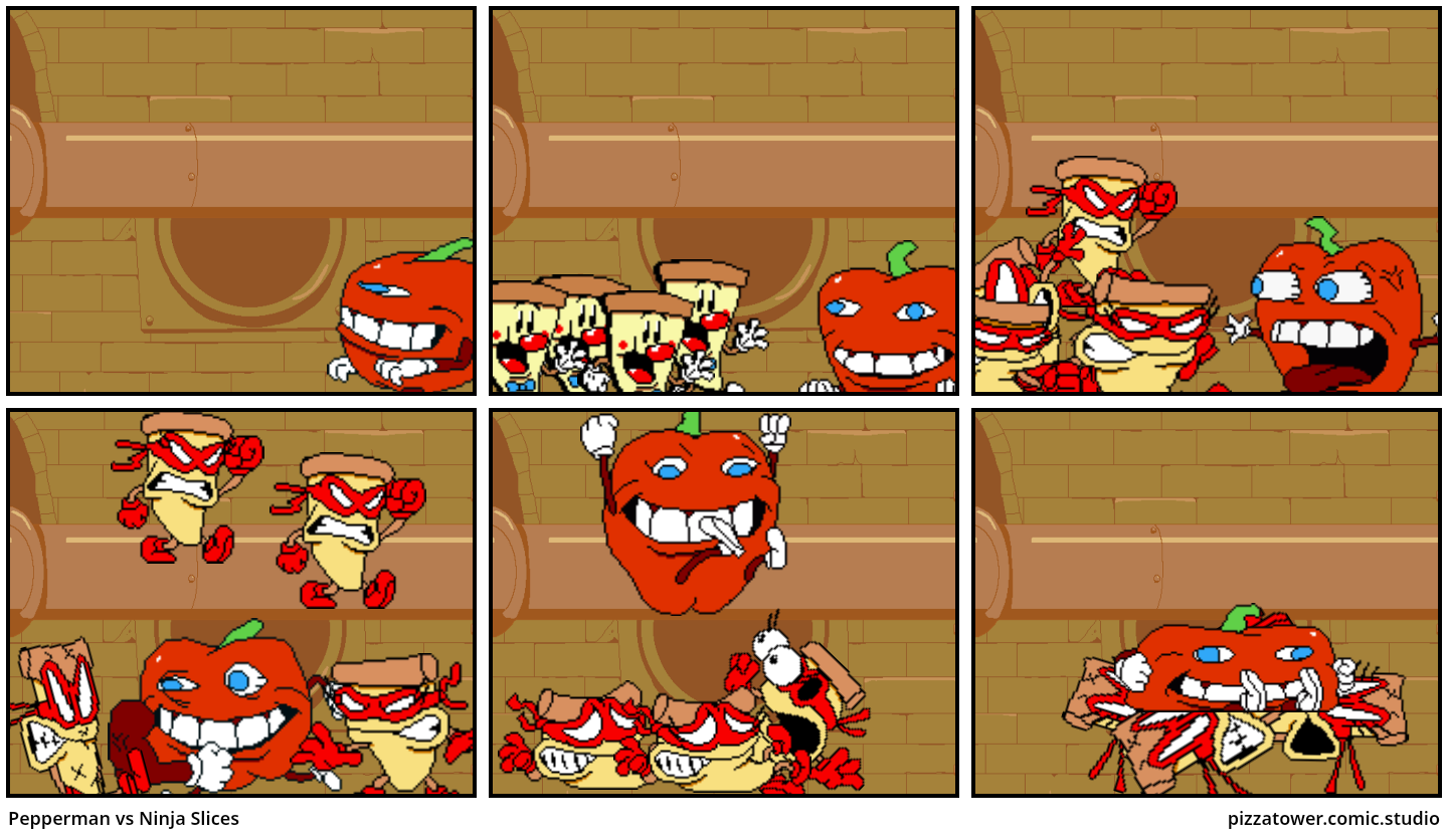 Pepperman vs Ninja Slices