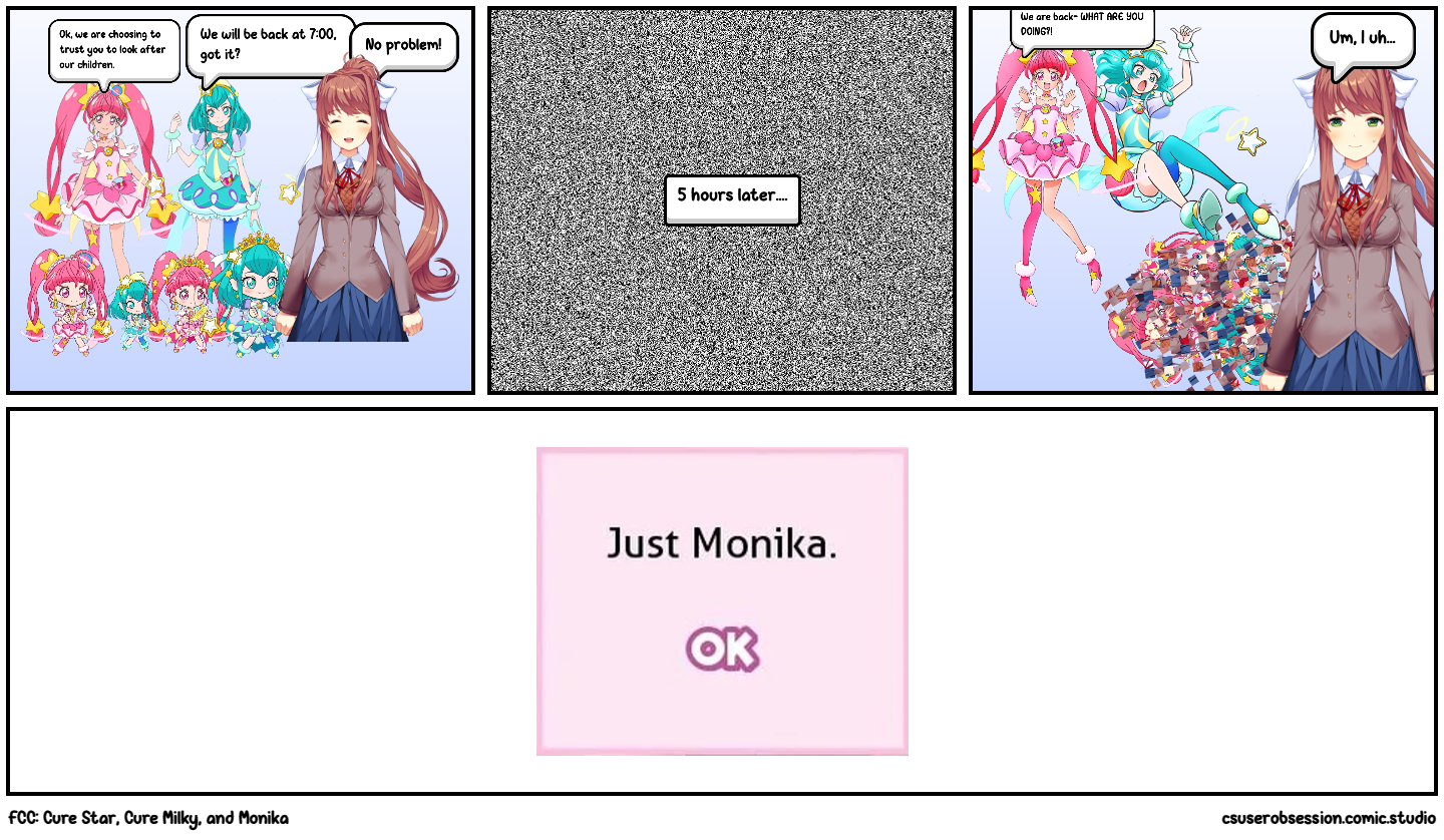 FCC: Cure Star, Cure Milky, and Monika