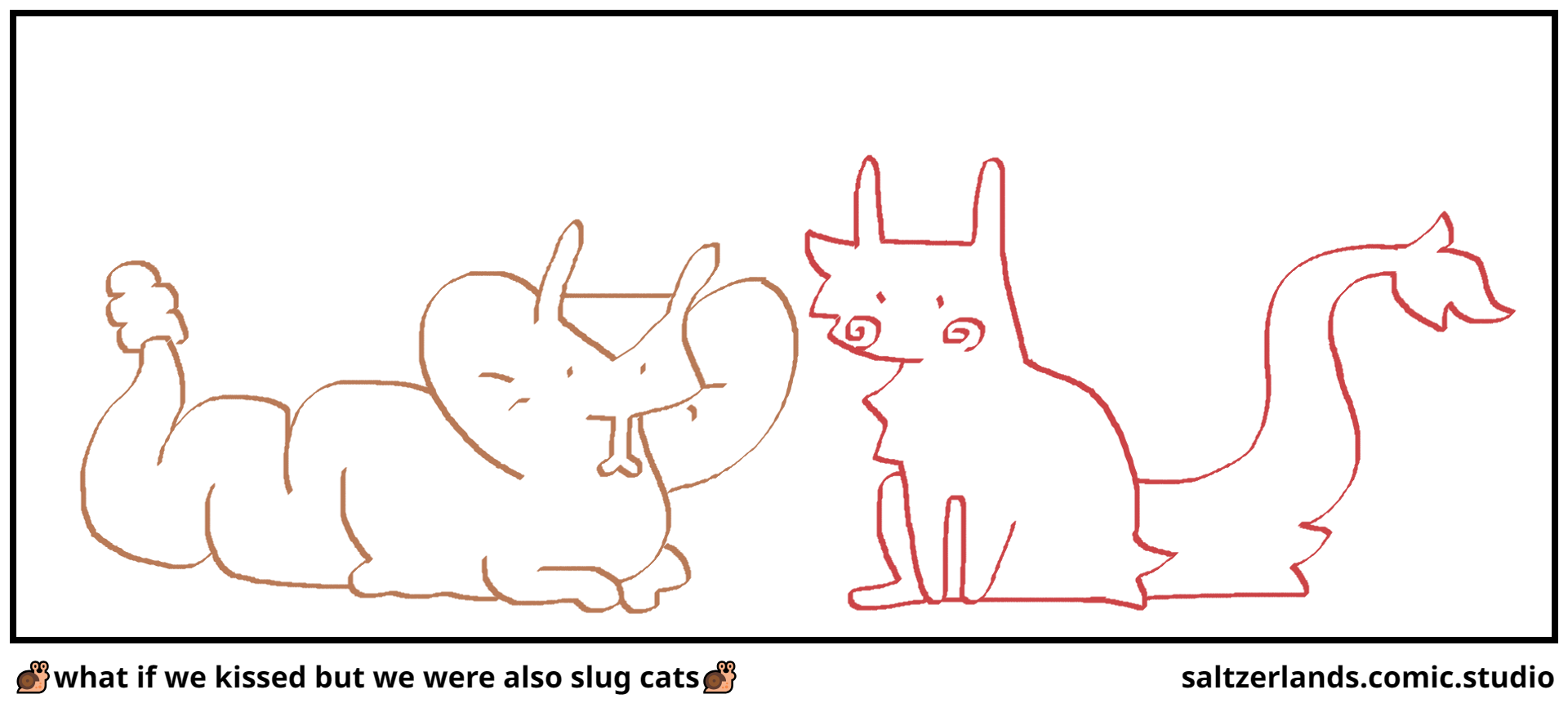 🐌what if we kissed but we were also slug cats�…
