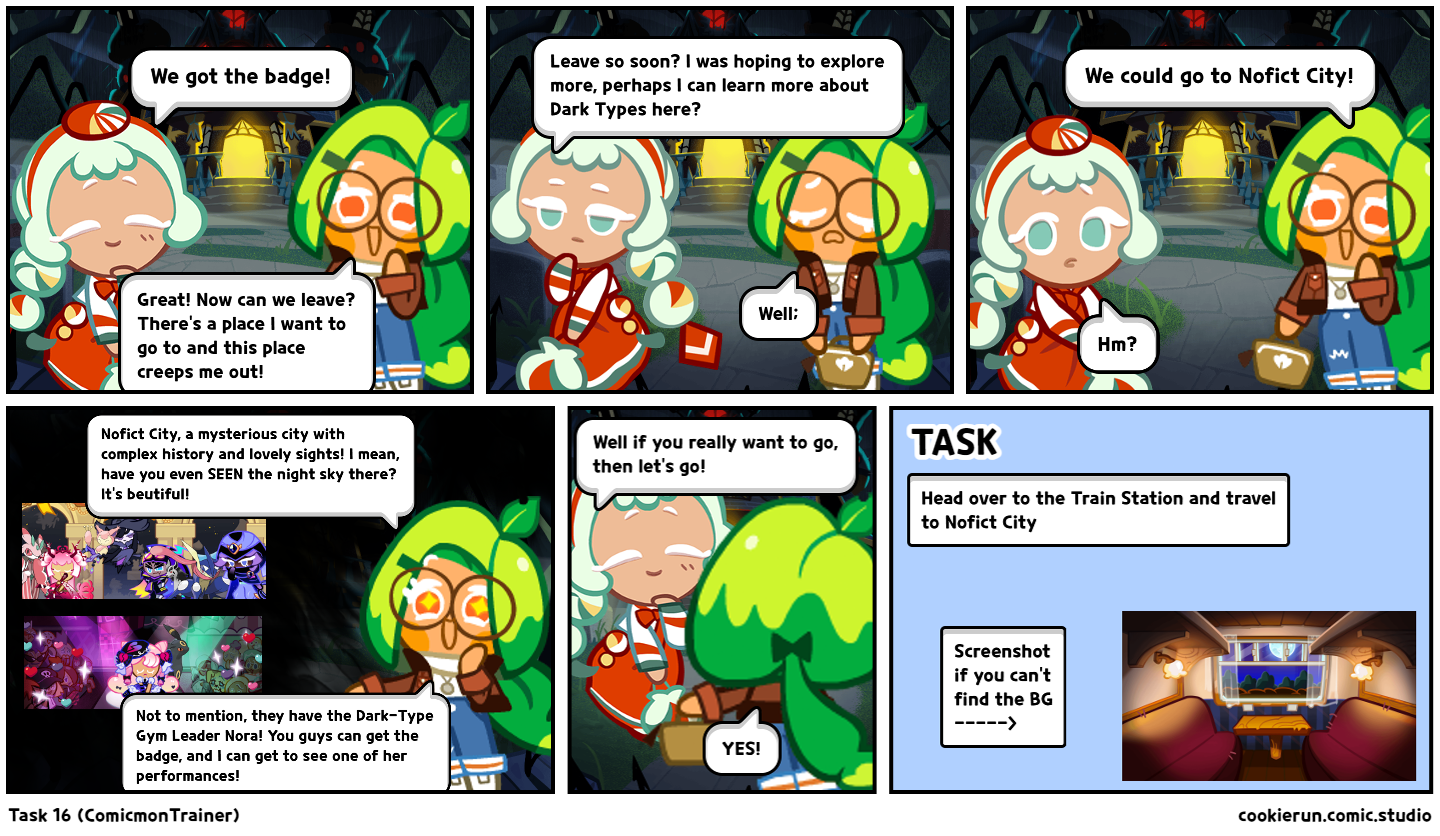 Task 16 (ComicmonTrainer)