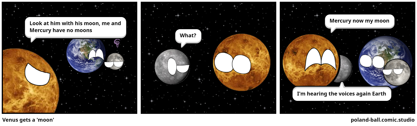 Venus gets a 'moon'