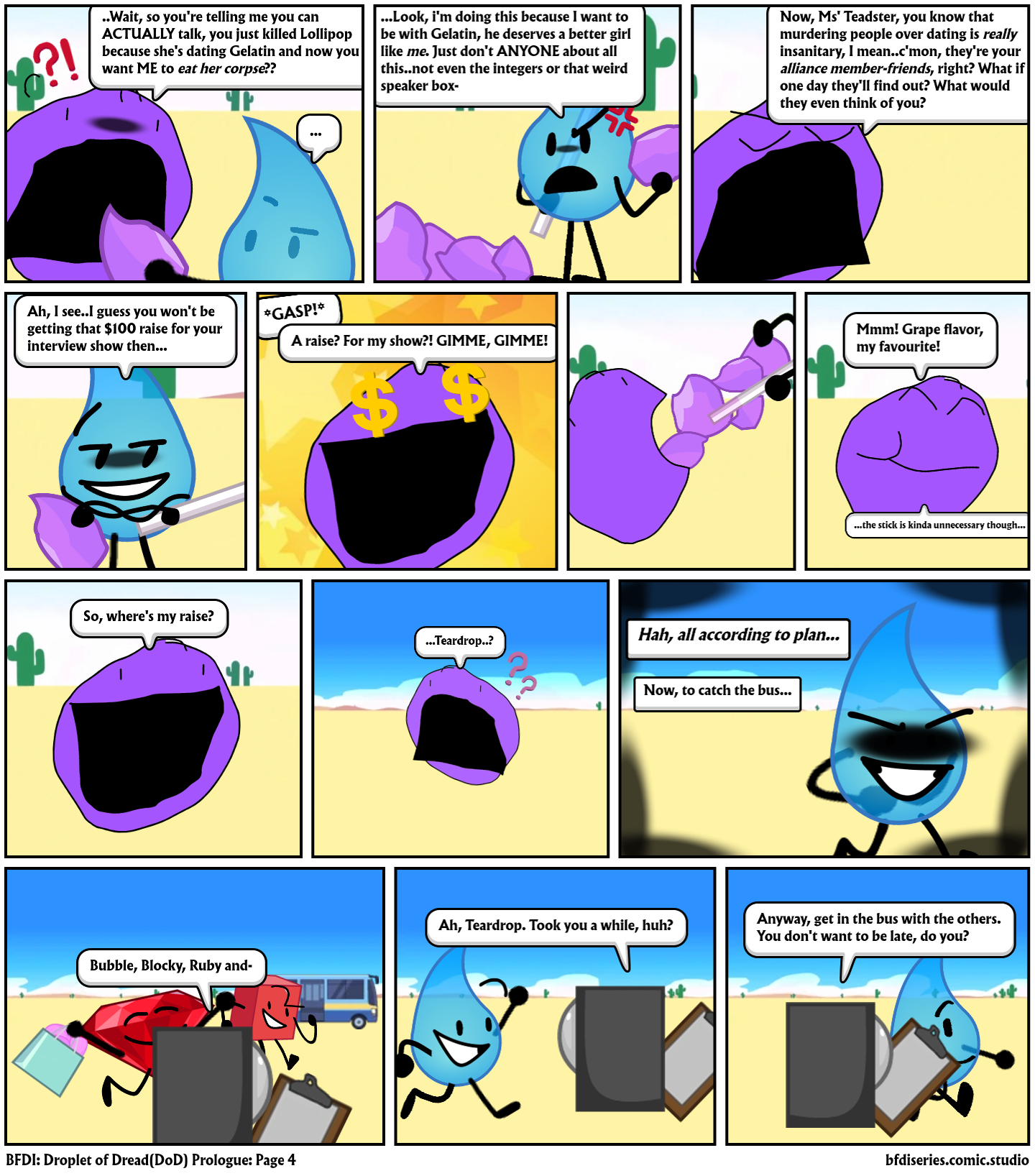 BFDI: Droplet of Dread(DoD) Prologue: Page 4