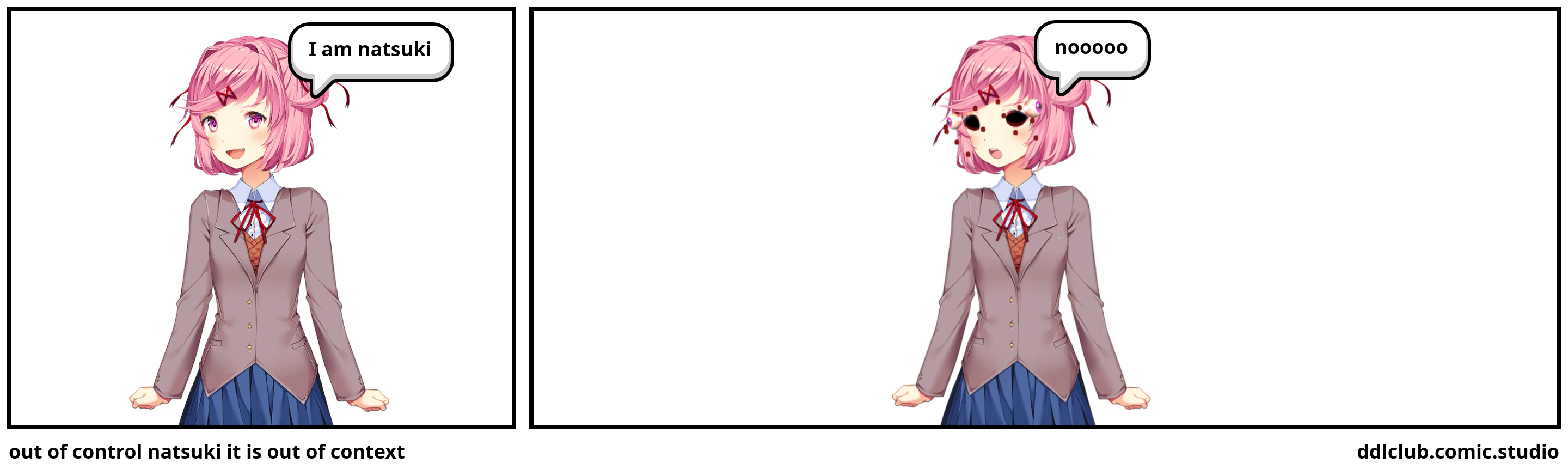 out of control natsuki it is out of context