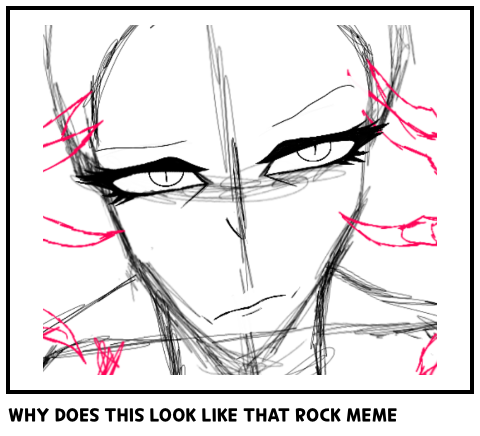 WHY DOES THIS LOOK LIKE THAT ROCK MEME