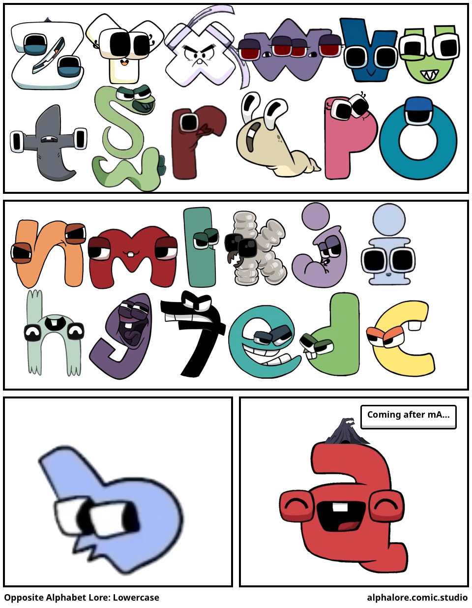 Reverse alphabet lore Z-O - Comic Studio