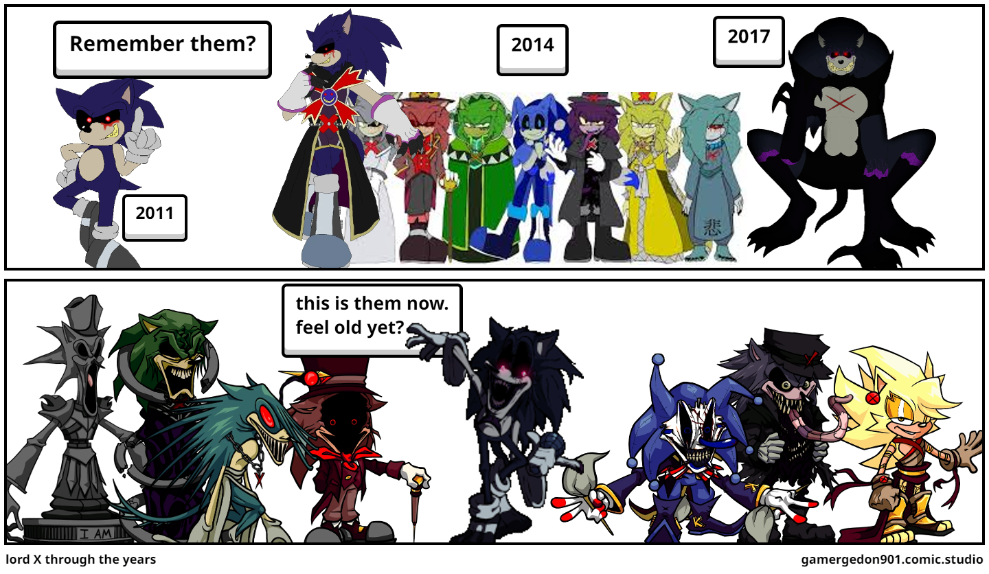 lord X through the years