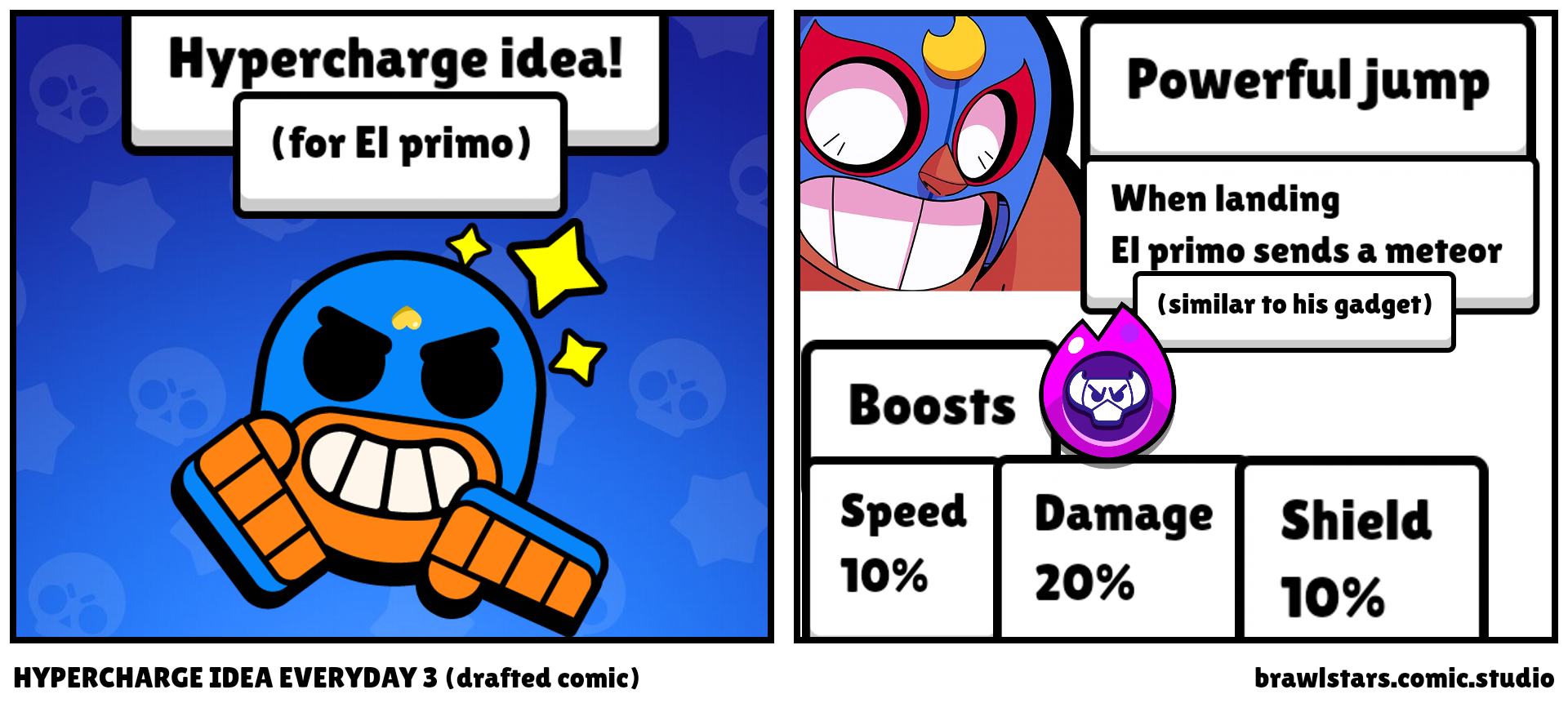 HYPERCHARGE IDEA EVERYDAY 3 (drafted comic)