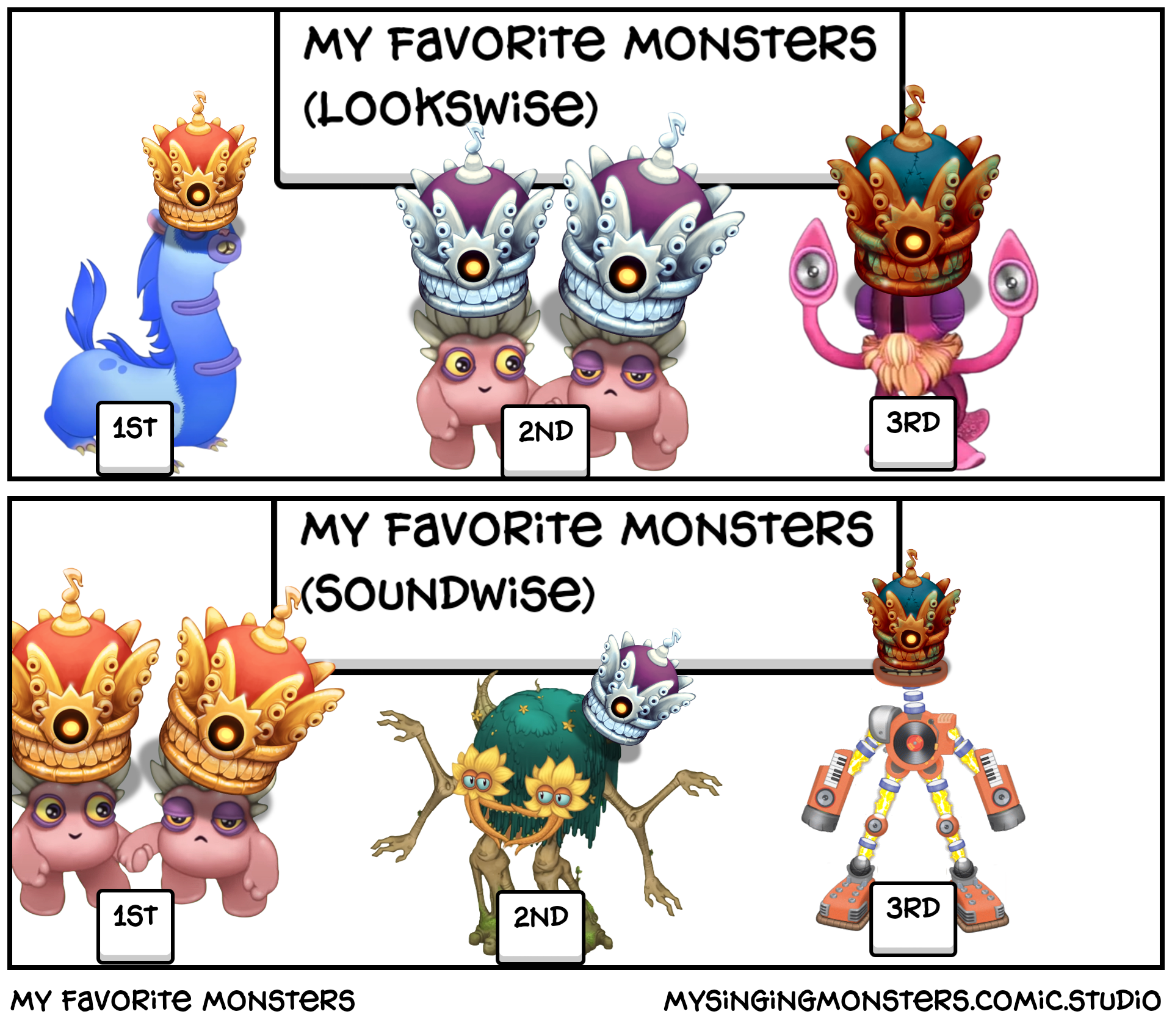 My favorite monsters