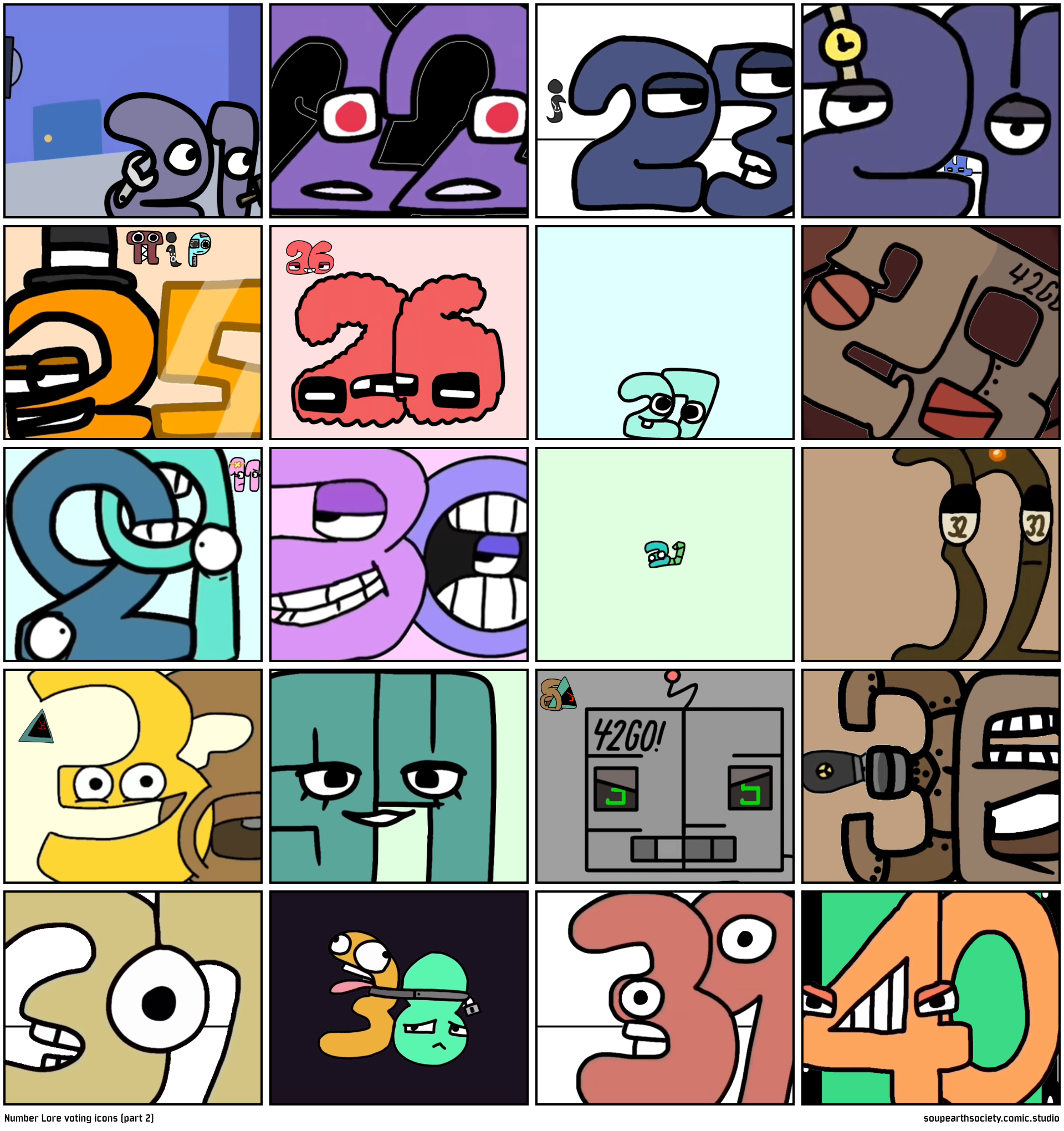 Number Lore voting icons (part 2)