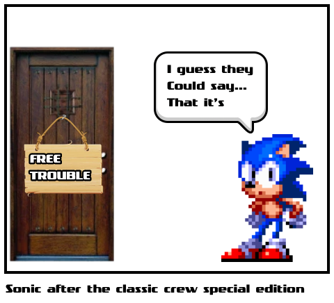 Sonic after the classic crew special edition