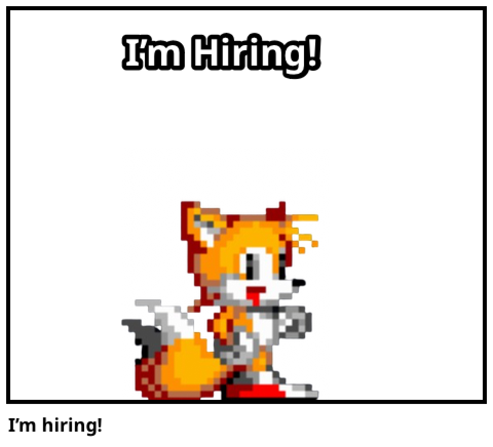 I’m hiring!