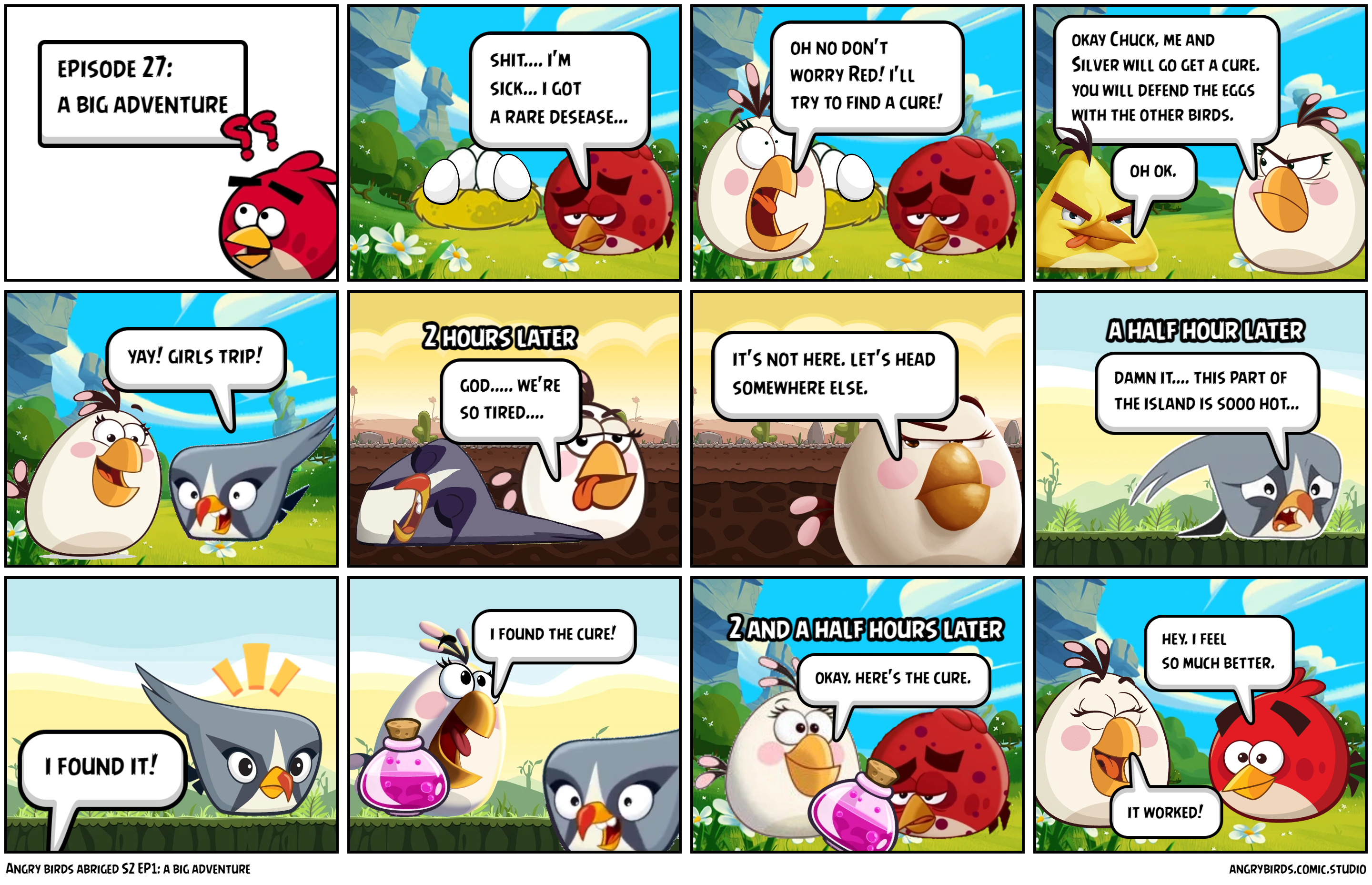 Angry birds abriged S2 EP1: a big adventure