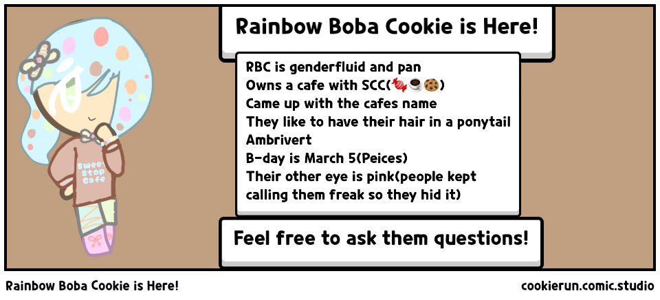 Rainbow Boba Cookie is Here!