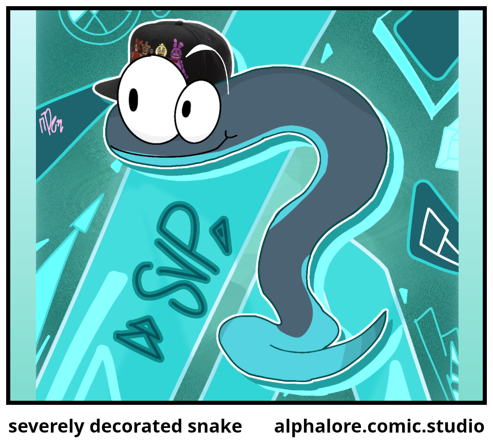 severely decorated snake