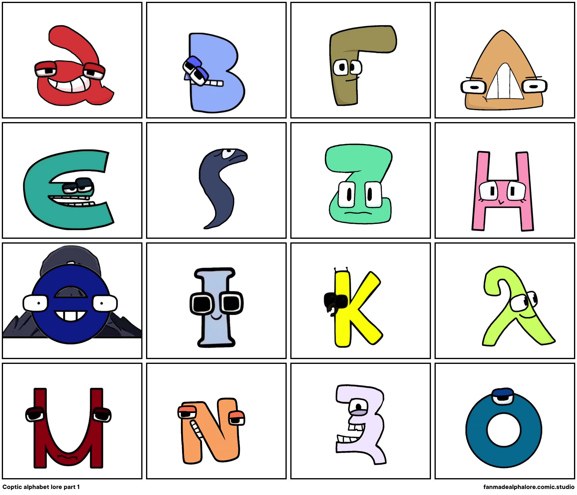 Coptic alphabet lore part 1 - Comic Studio