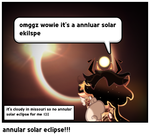 annular solar eclipse!!!