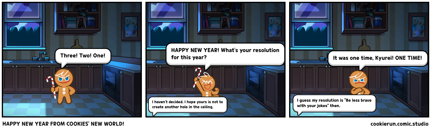 HAPPY NEW YEAR FROM COOKIES' NEW WORLD!