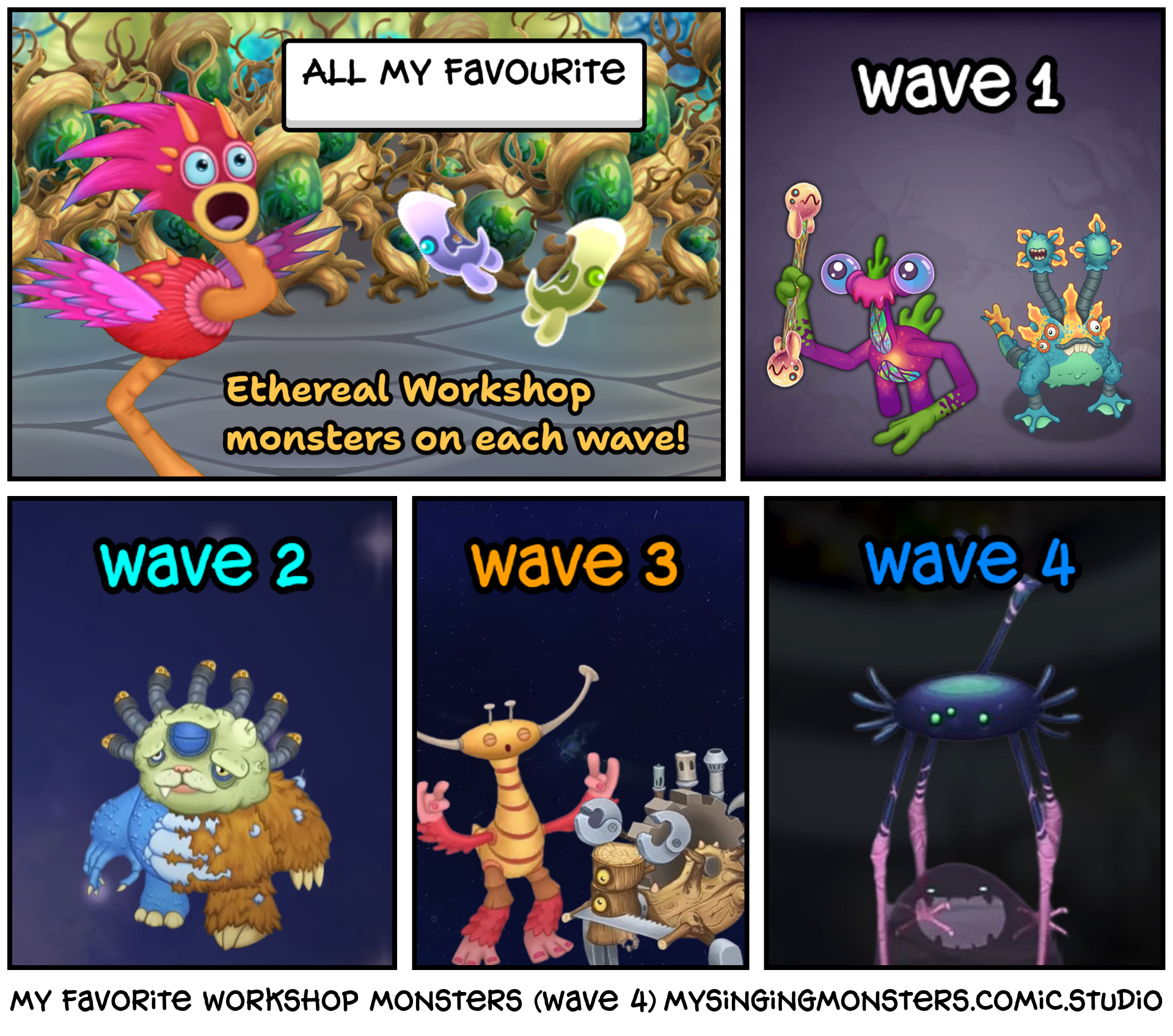 my favorite workshop monsters (wave 4)