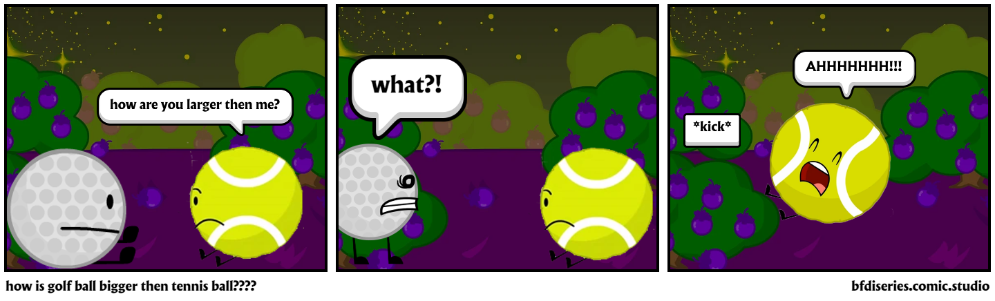 how is golf ball bigger then tennis ball????