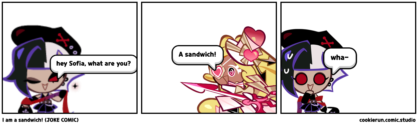 I am a sandwich! (JOKE COMIC)