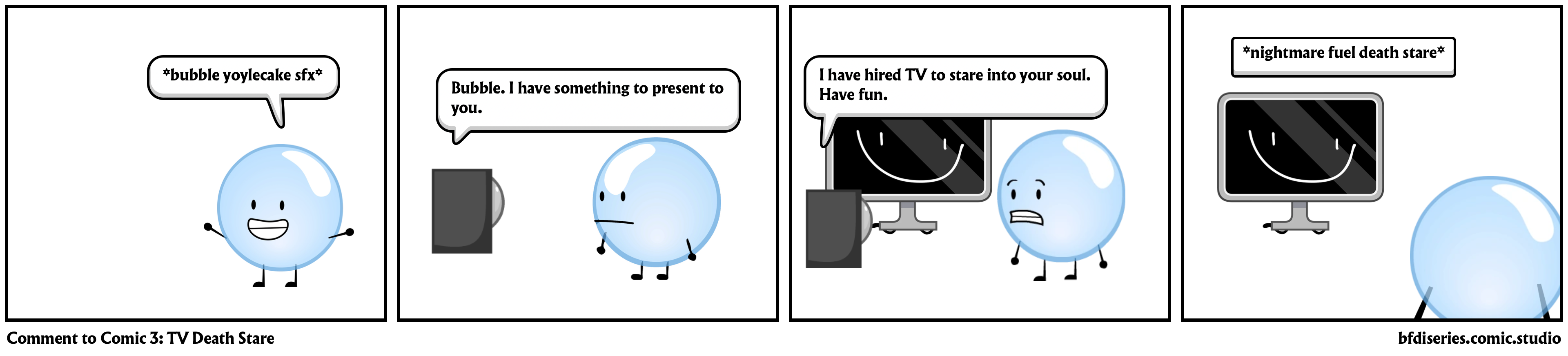 Comment to Comic 3: TV Death Stare