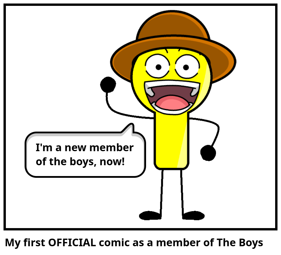 My first OFFICIAL comic as a member of The Boys