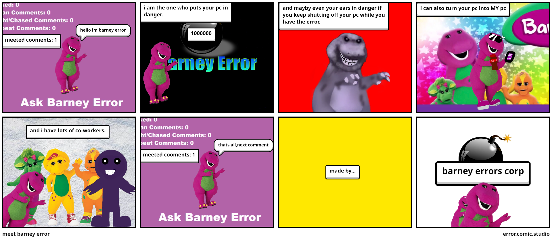 meet barney error