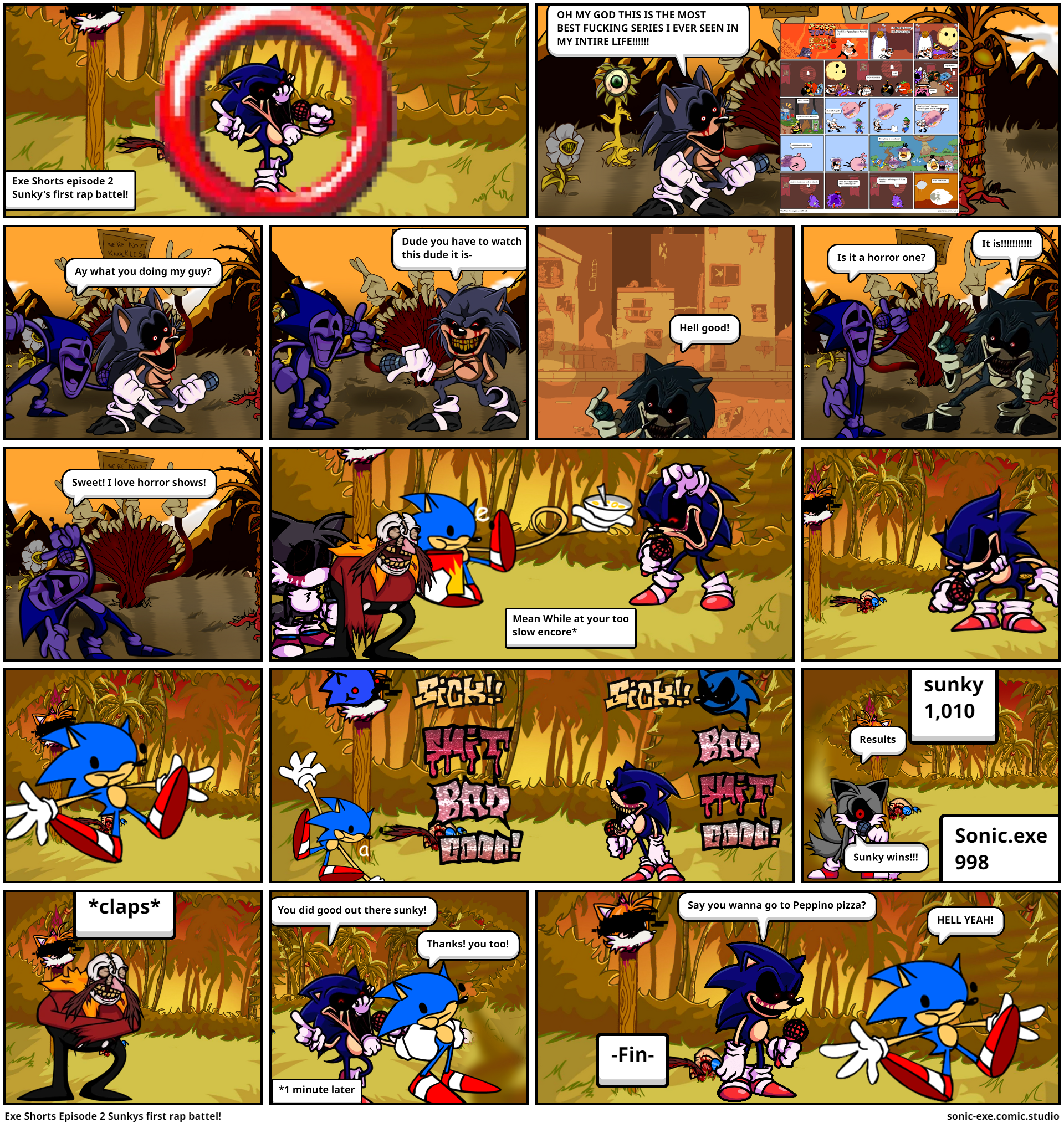 Lord X eats Sonic - Comic Studio