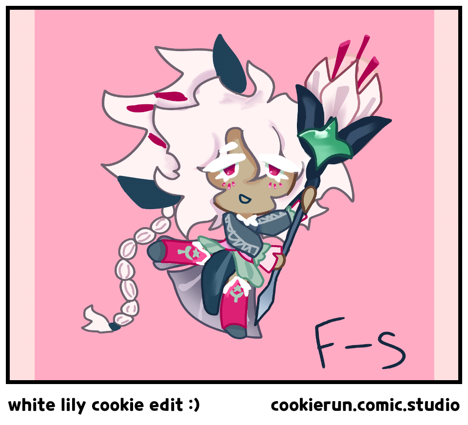 white lily cookie edit :)
