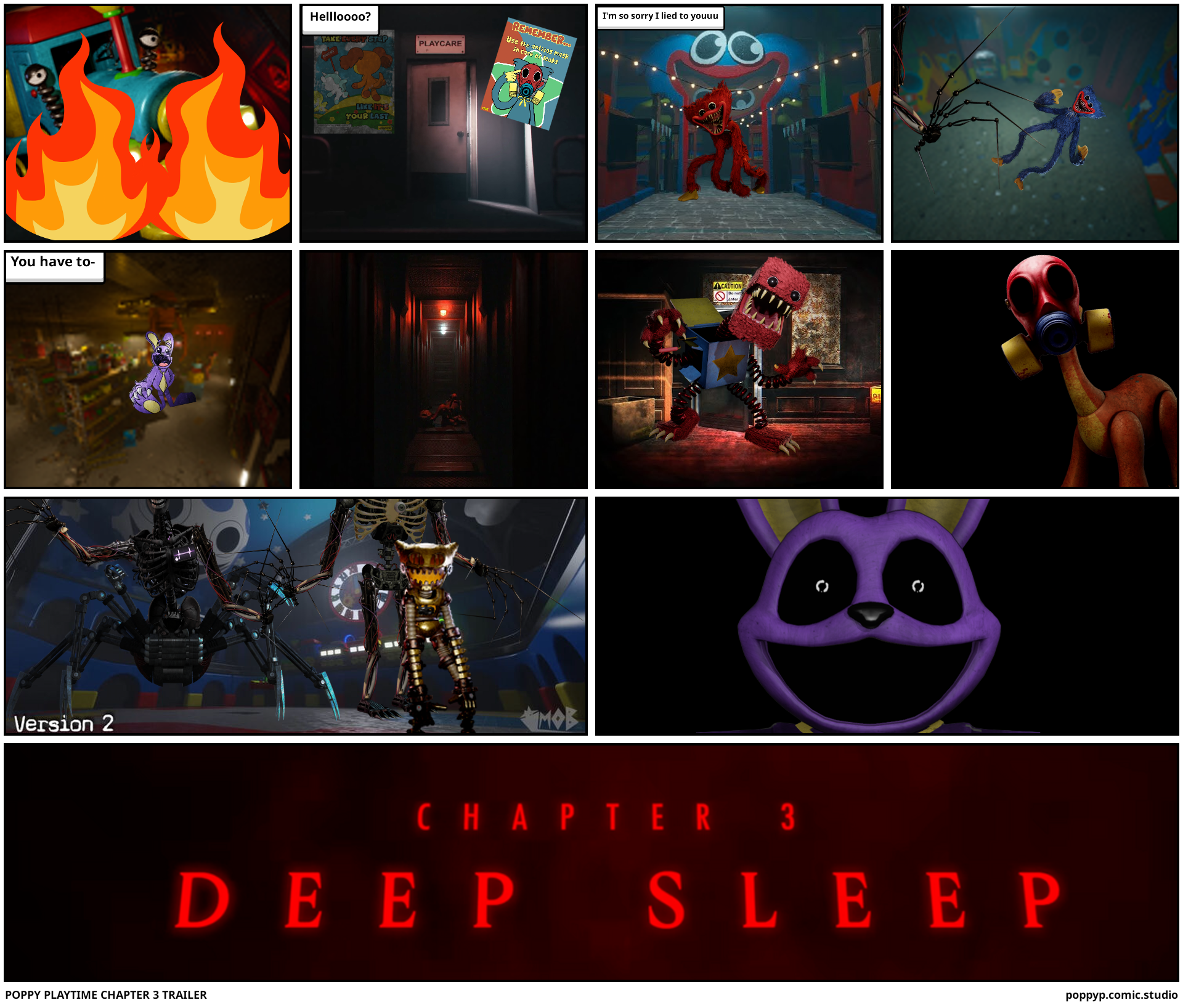 Poppy playtime, chapter 3 deep sleep, official trailer, puppy playtime 3