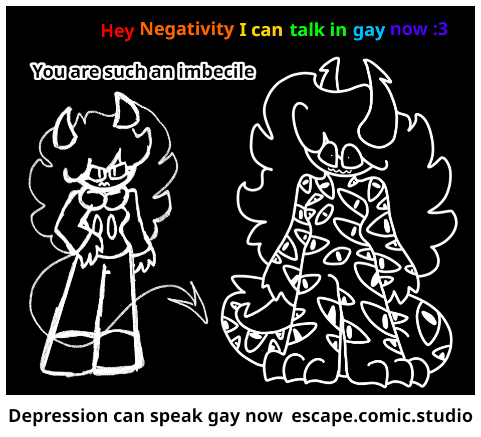 Depression can speak gay now