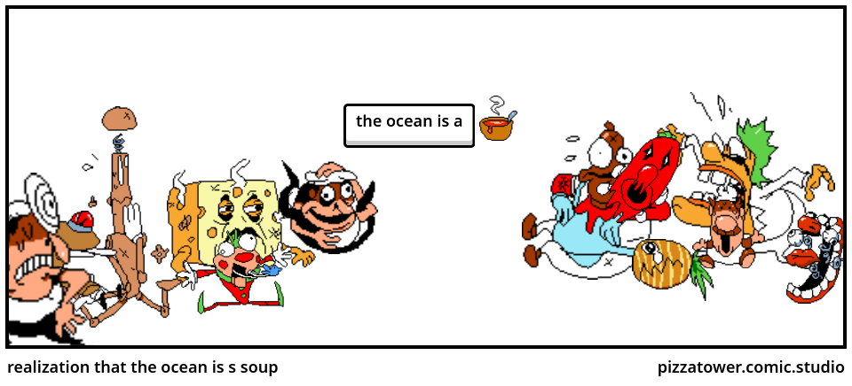 realization that the ocean is s soup