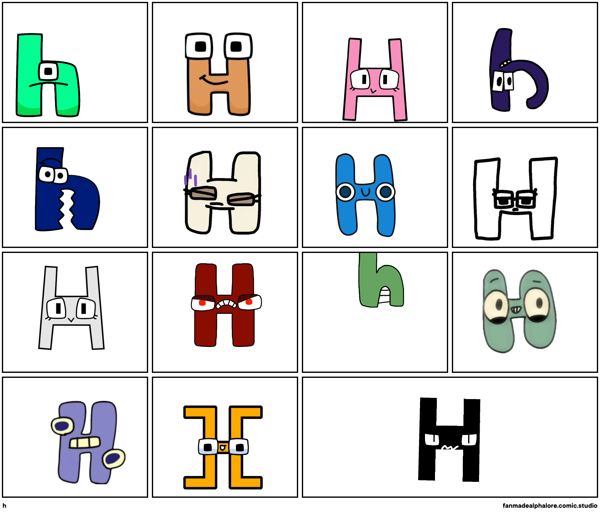 Steam Workshop::letter H (alphabet lore)